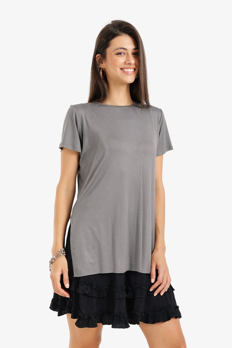 Carina Long Relaxed Fit T-Shirt - Image 3